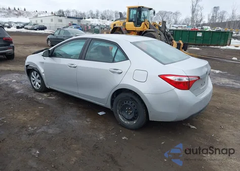 2016 Toyota Corolla Le z USA, uszkodzony, nr VIN 2T1BURHEXGC662332
